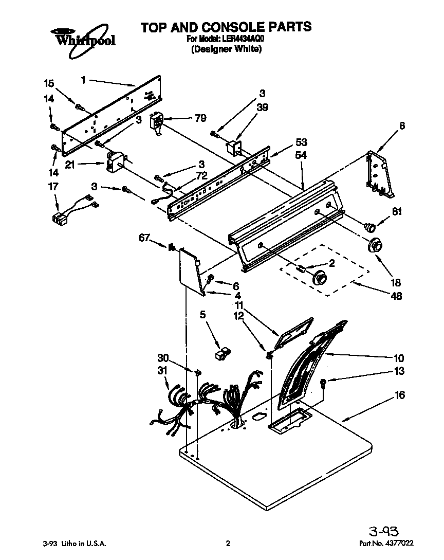 Parts diagram