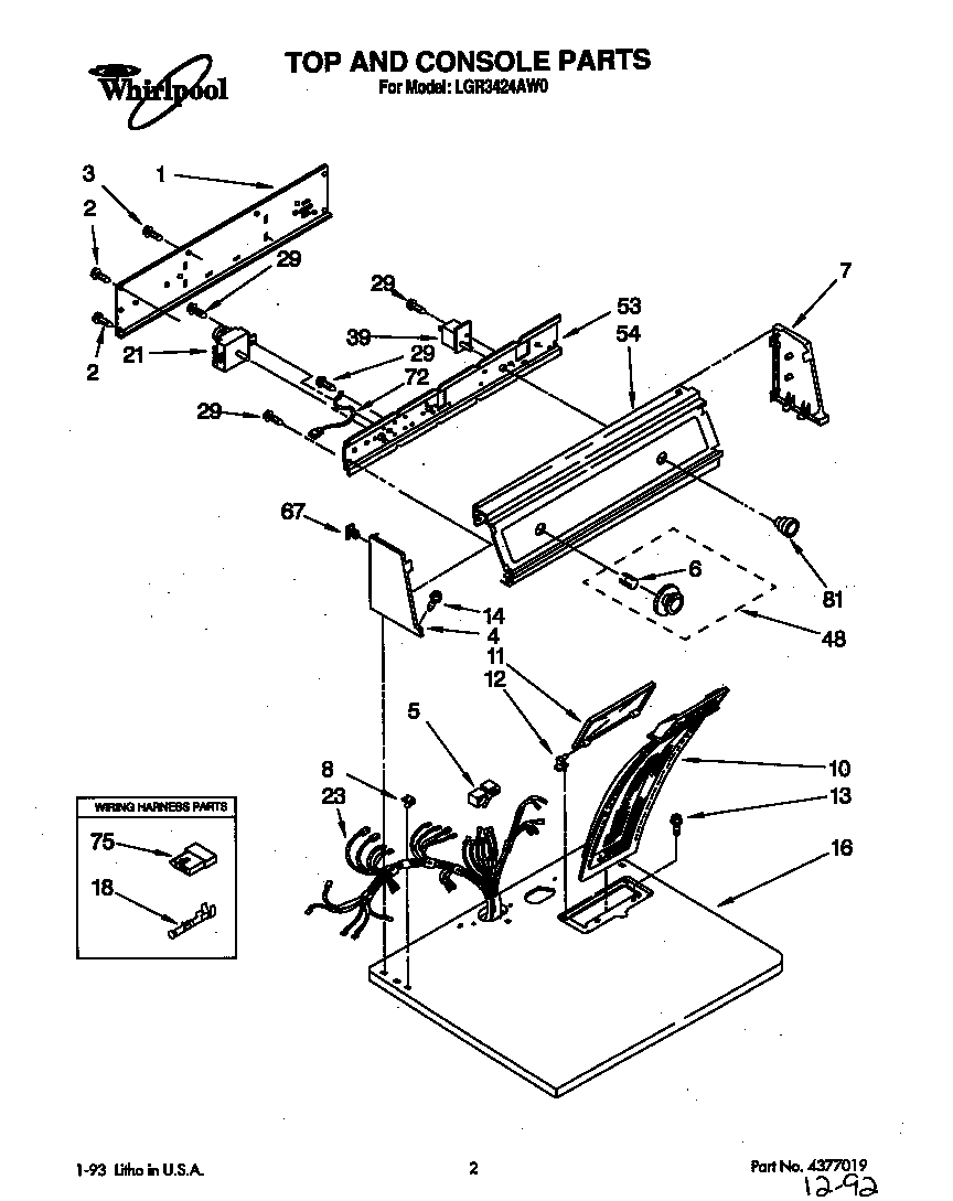 Parts diagram