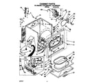 Whirlpool LGV7858AW0 cabinet diagram