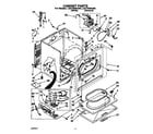 Whirlpool LGC7858AW0 cabinet diagram