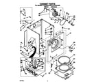 Whirlpool LGT5434AW0 cabinet diagram