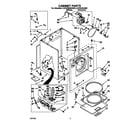 Whirlpool LGV4434AW0 cabinet diagram