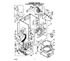 Whirlpool LGR5644AW0 cabinet diagram