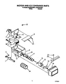 Motor and ice container