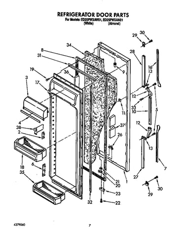 Refrigerator door
