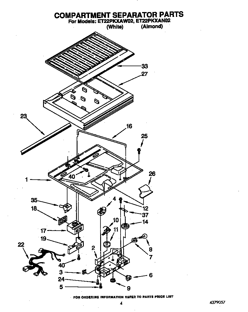 Compartment separator