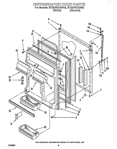 Refrigerator door