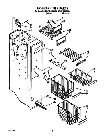 Freezer liner