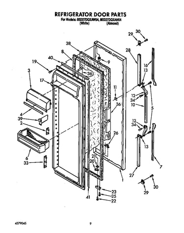 Refrigerator door