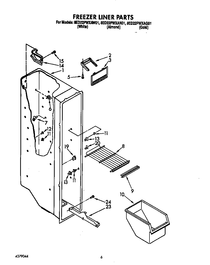 Freezer liner
