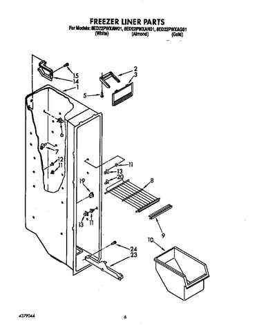 Freezer liner