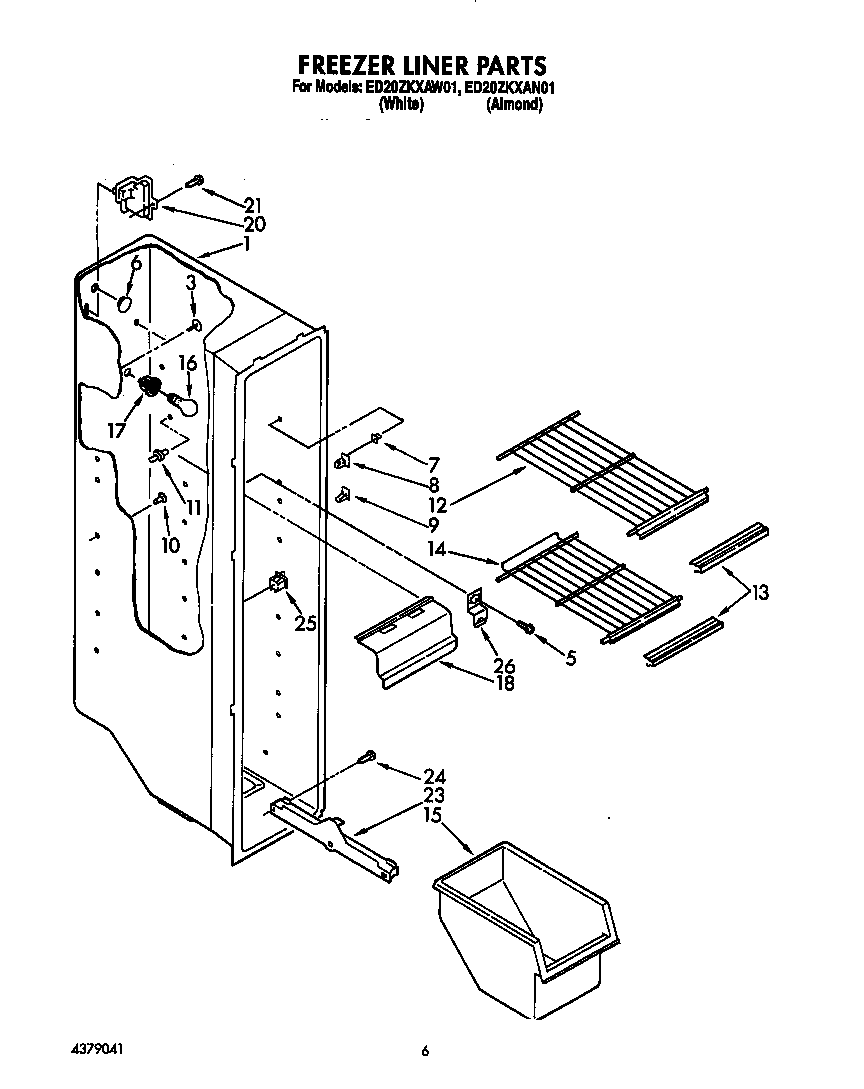 Freezer liner