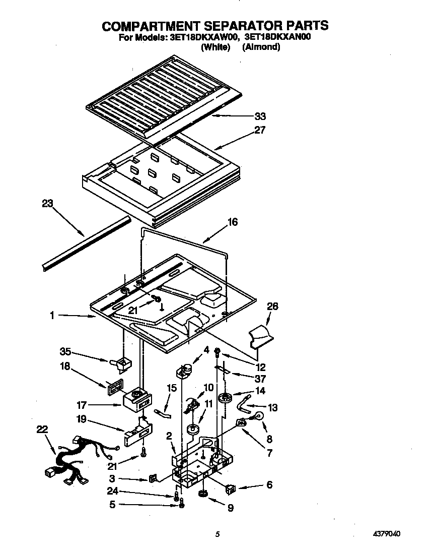 Compartment separator