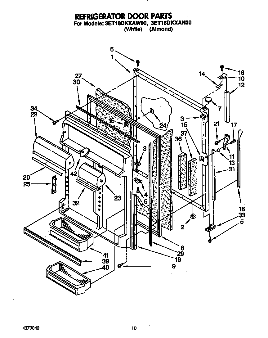 Refrigerator door