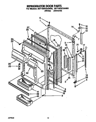 Refrigerator door