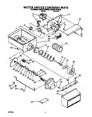 Motor and ice container
