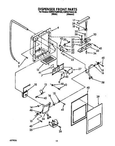 Dispenser front