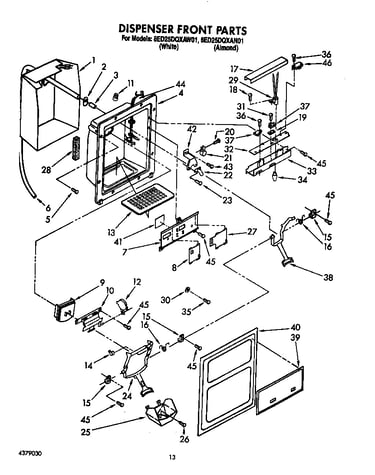 Dispenser front
