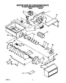 Motor and ice container