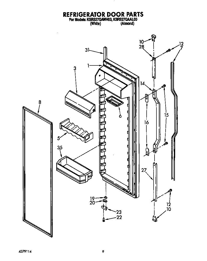 Refrigerator door