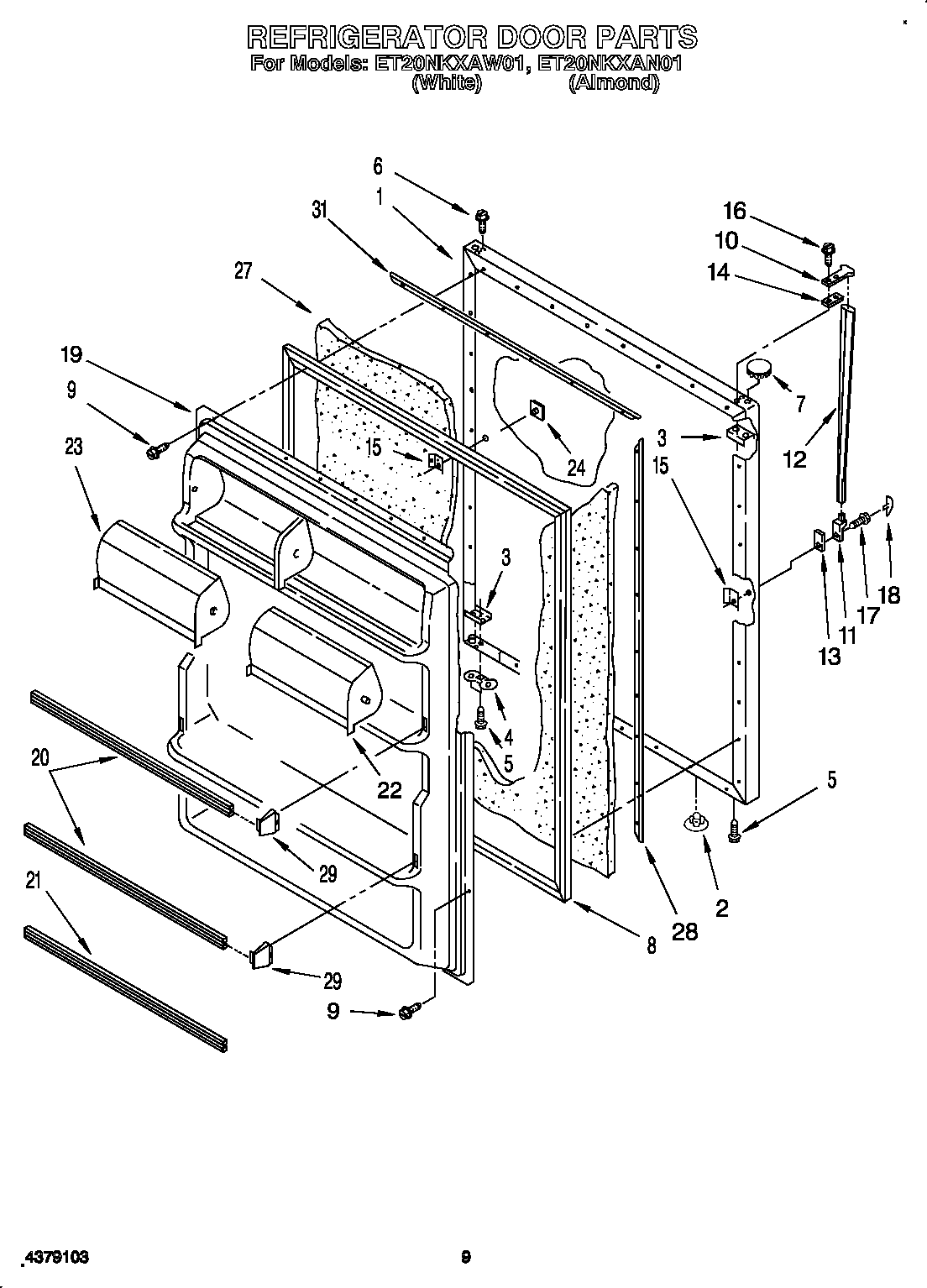 Refrigerator door