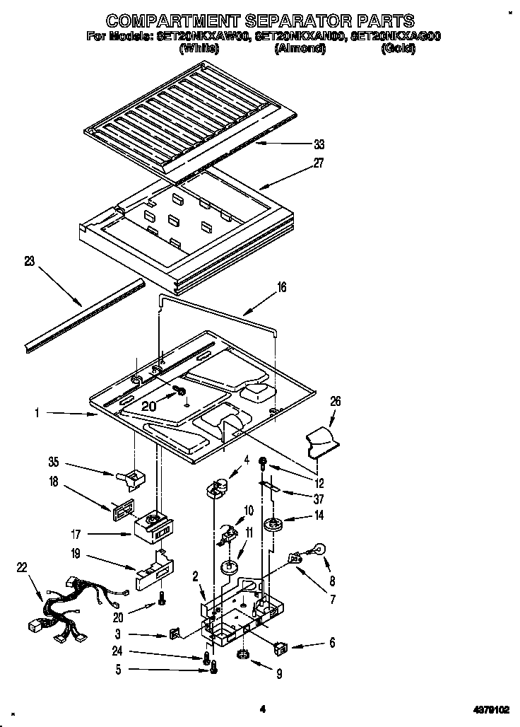 Compartment separator