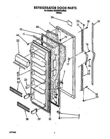 Refrigerator door