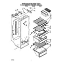 Whirlpool 8ED20ZKXAW01 refrigerator liner diagram