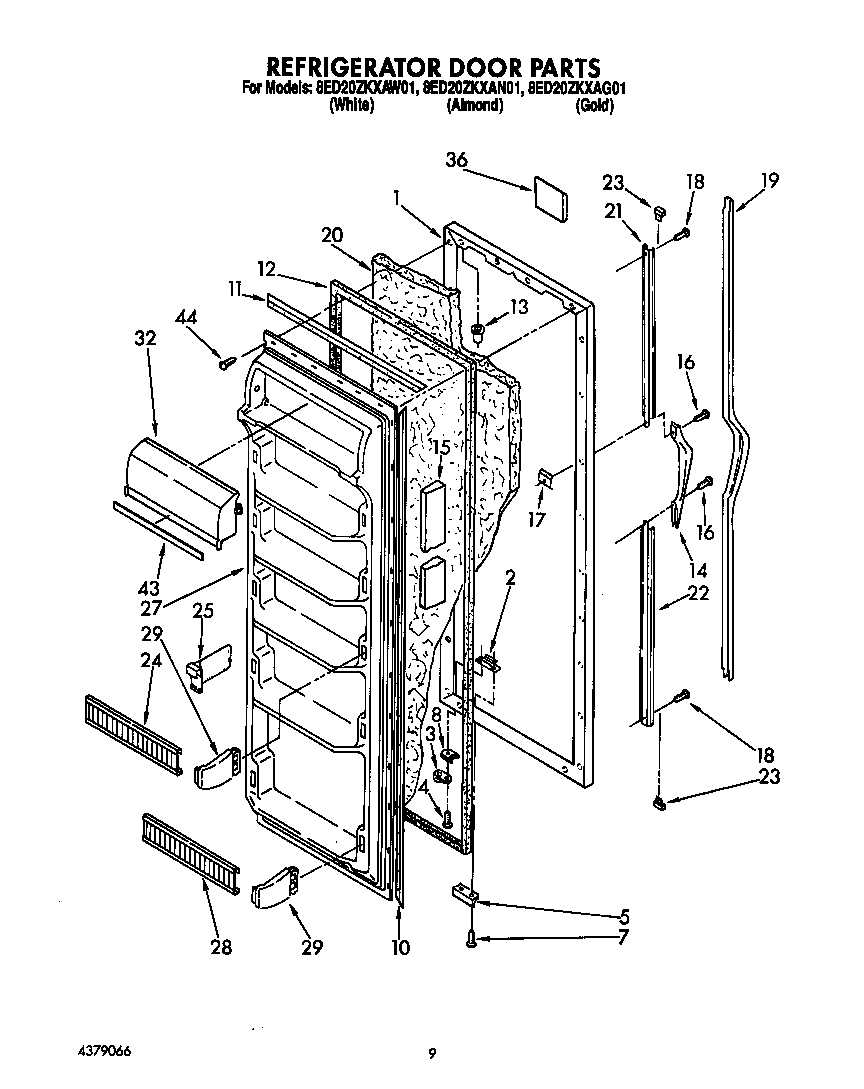 Refrigerator door
