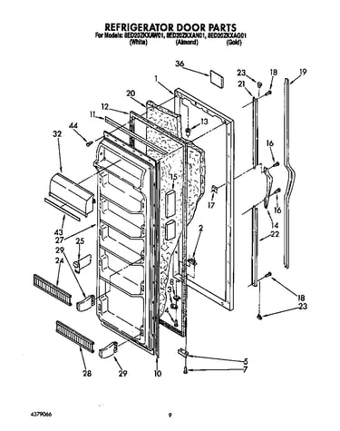 Refrigerator door