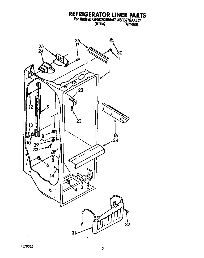 Refrigerator liner
