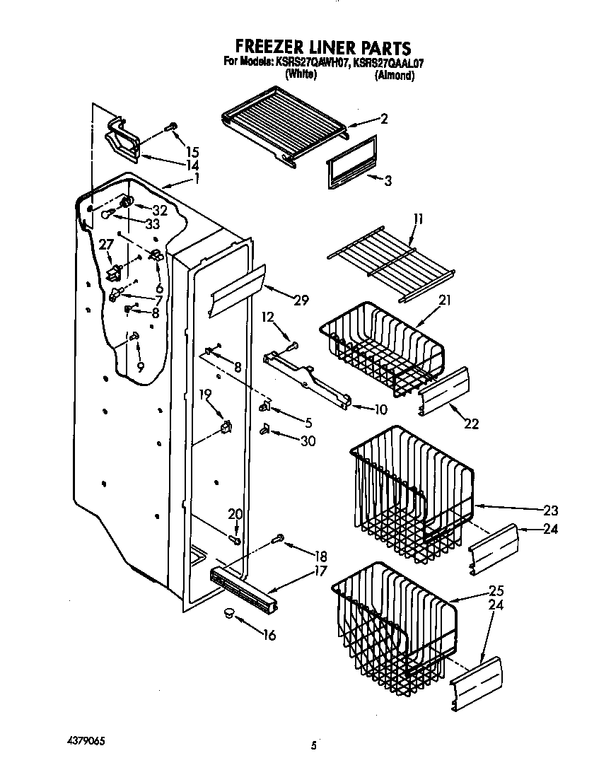 Freezer liner