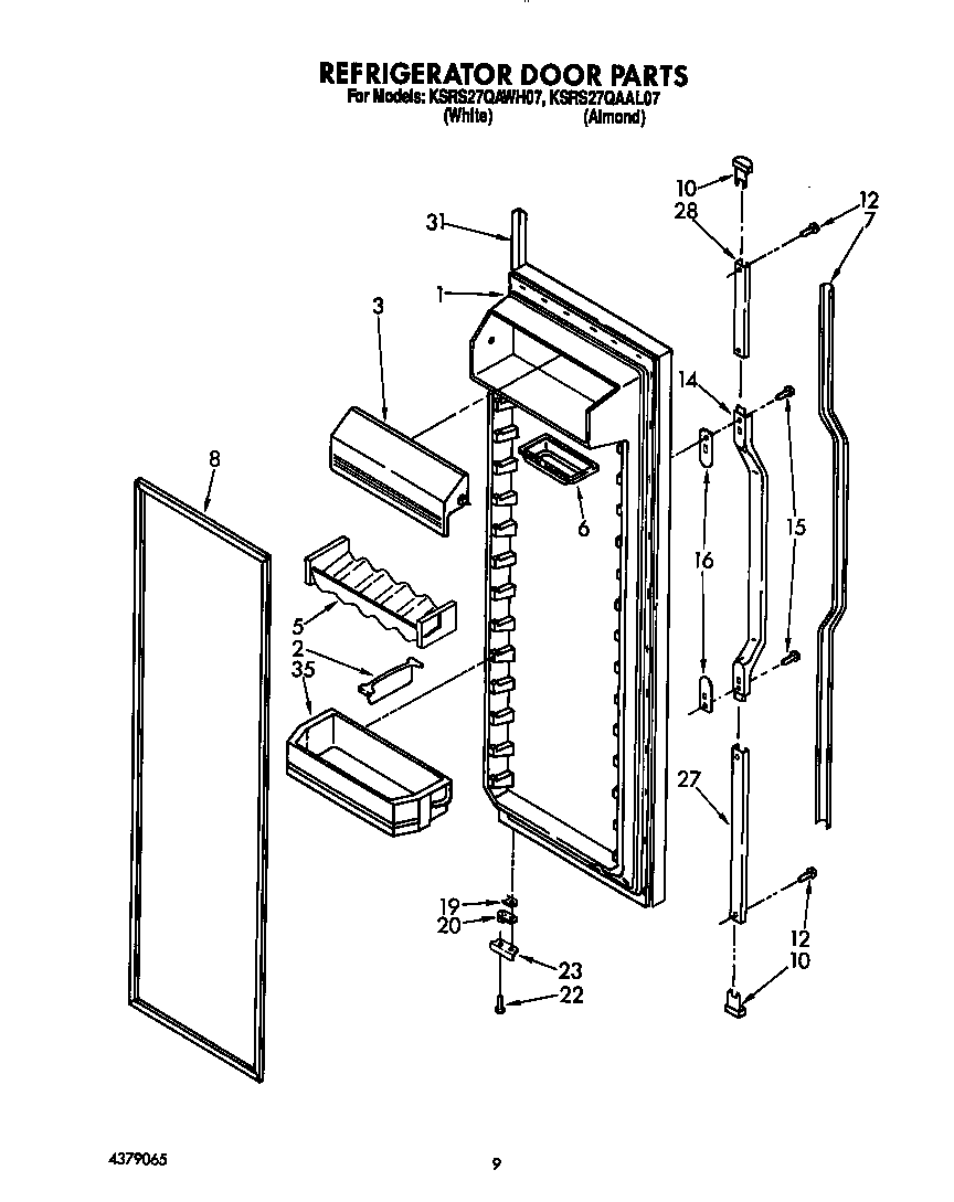 Refrigerator door