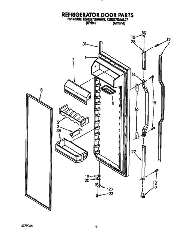 Refrigerator door