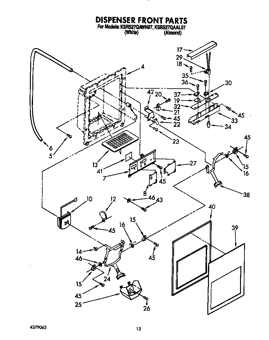 Dispenser front