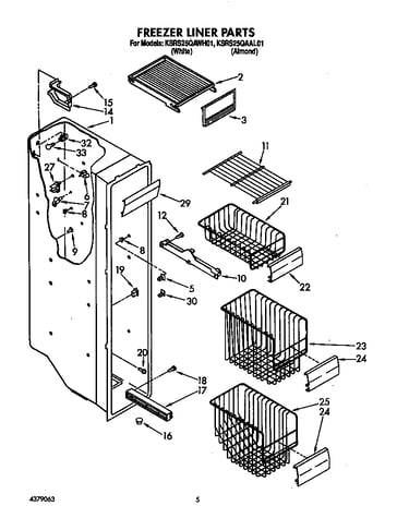 Freezer liner