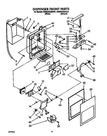 Dispenser front