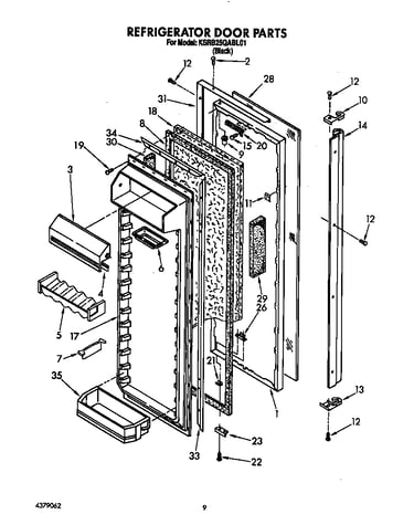 Refrigerator door