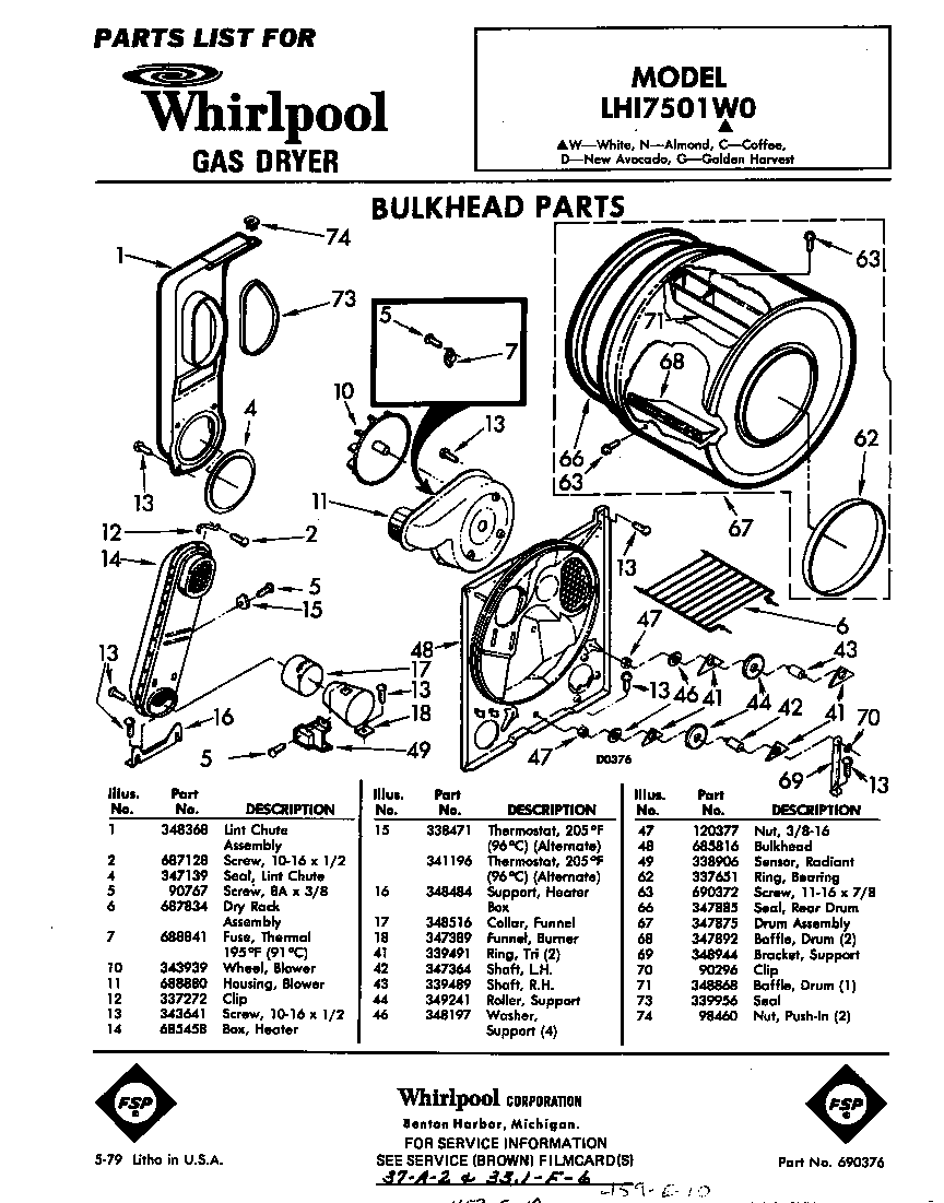 Parts diagram