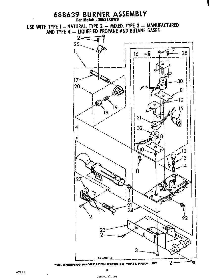 688639 burner assembly