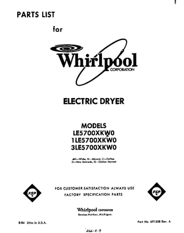 Parts diagram