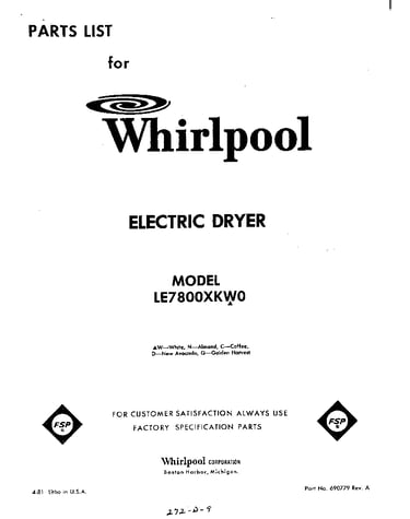 Parts diagram