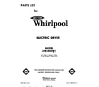 Whirlpool LHE5800W1  diagram