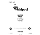 Whirlpool GLHE7900W0  diagram