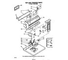 Whirlpool LG6601XKW0 top and console diagram