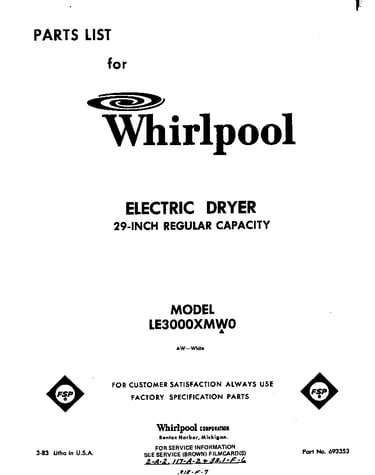 Parts diagram