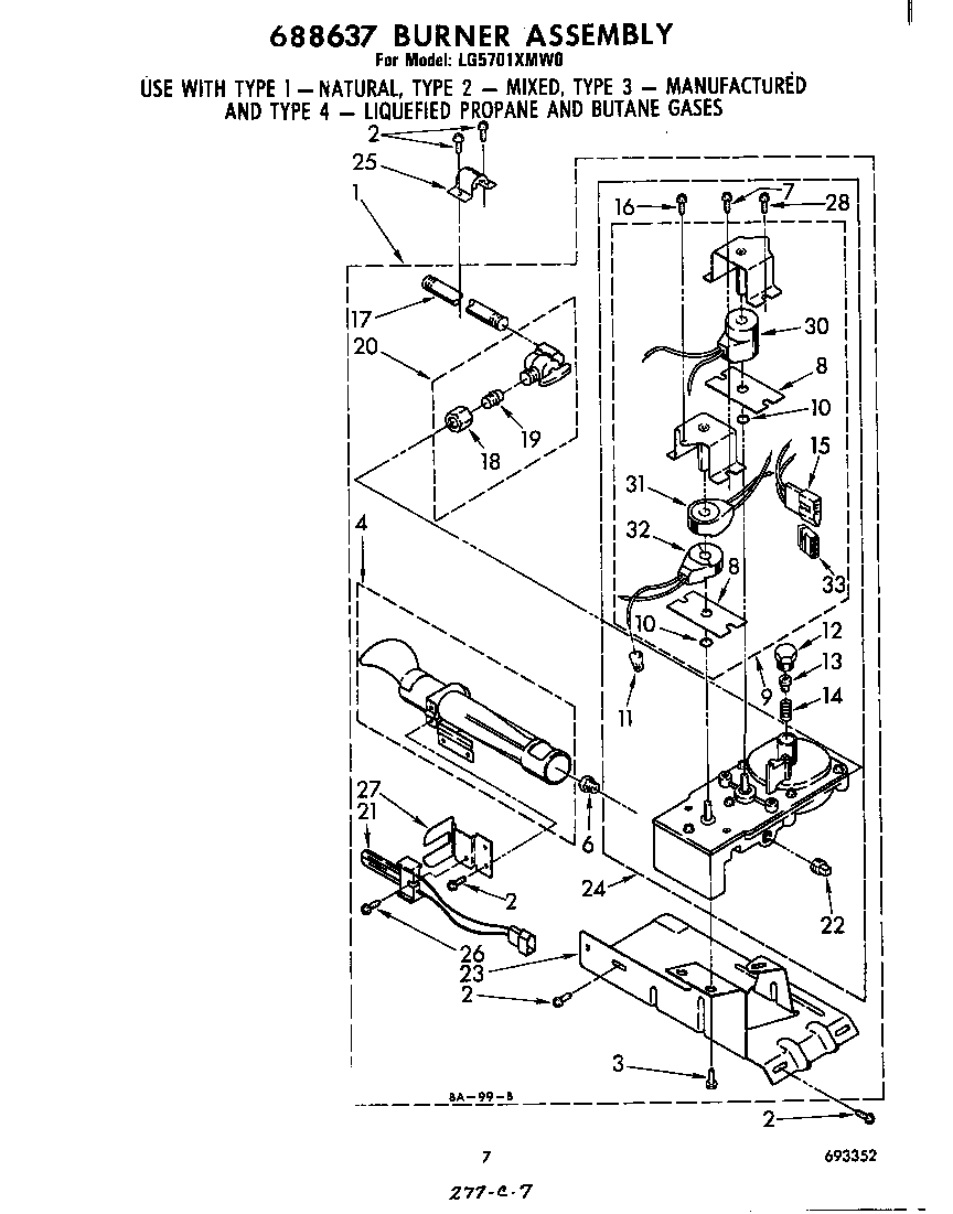 688637 BURNER ASSEMBLY