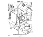 Whirlpool LG5801XMW0 cabinet diagram