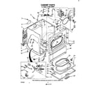 Whirlpool LG7801XMW0 cabinet diagram