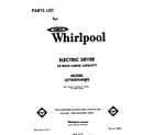 Whirlpool LE7800XMW0  diagram